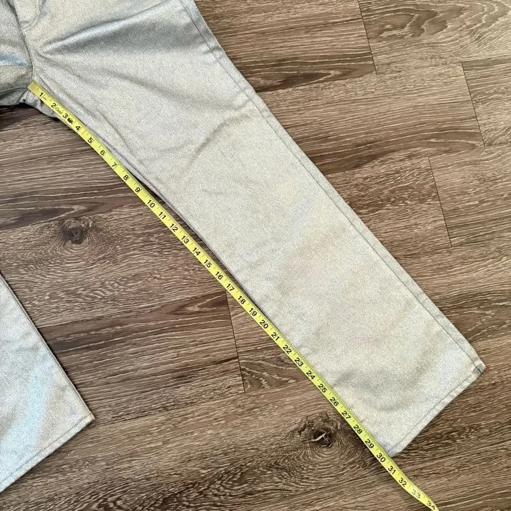 J. Crew Collection slouchy-straight jean in silver